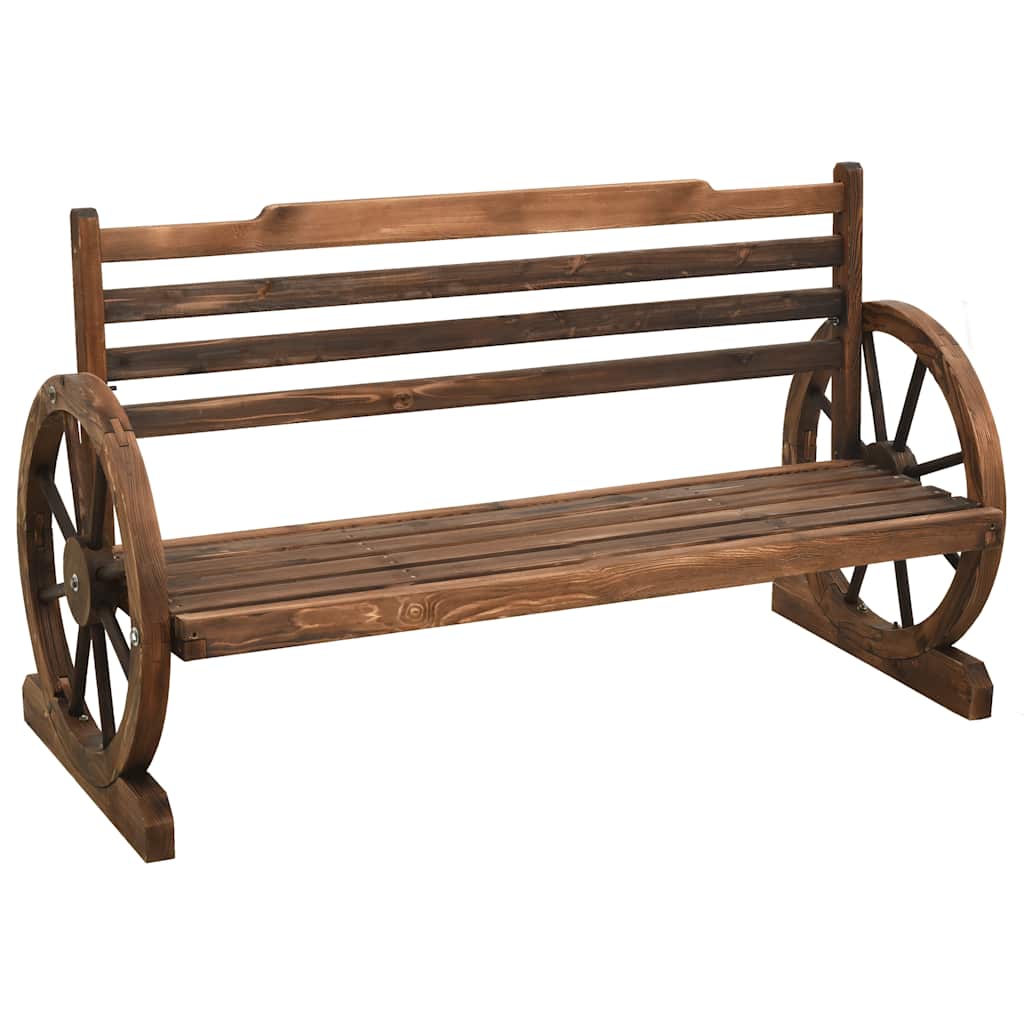 Tuinbank 112 cm massief vurenhout – afbeelding 1