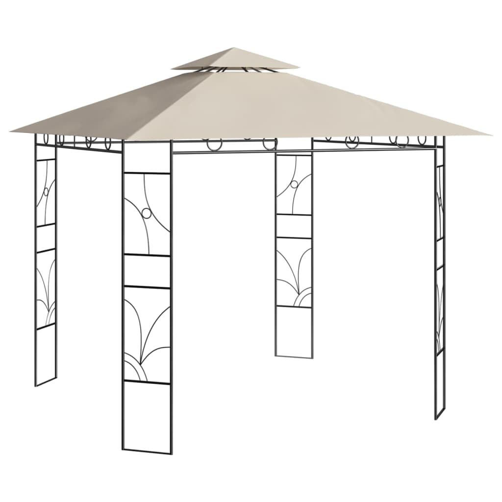 Prieel 160 g/m² 3x3x2,7 m crèmekleurig