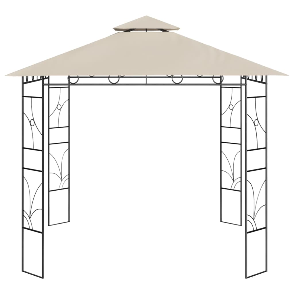 Prieel 160 g/m² 3x3x2,7 m crèmekleurig – afbeelding 2