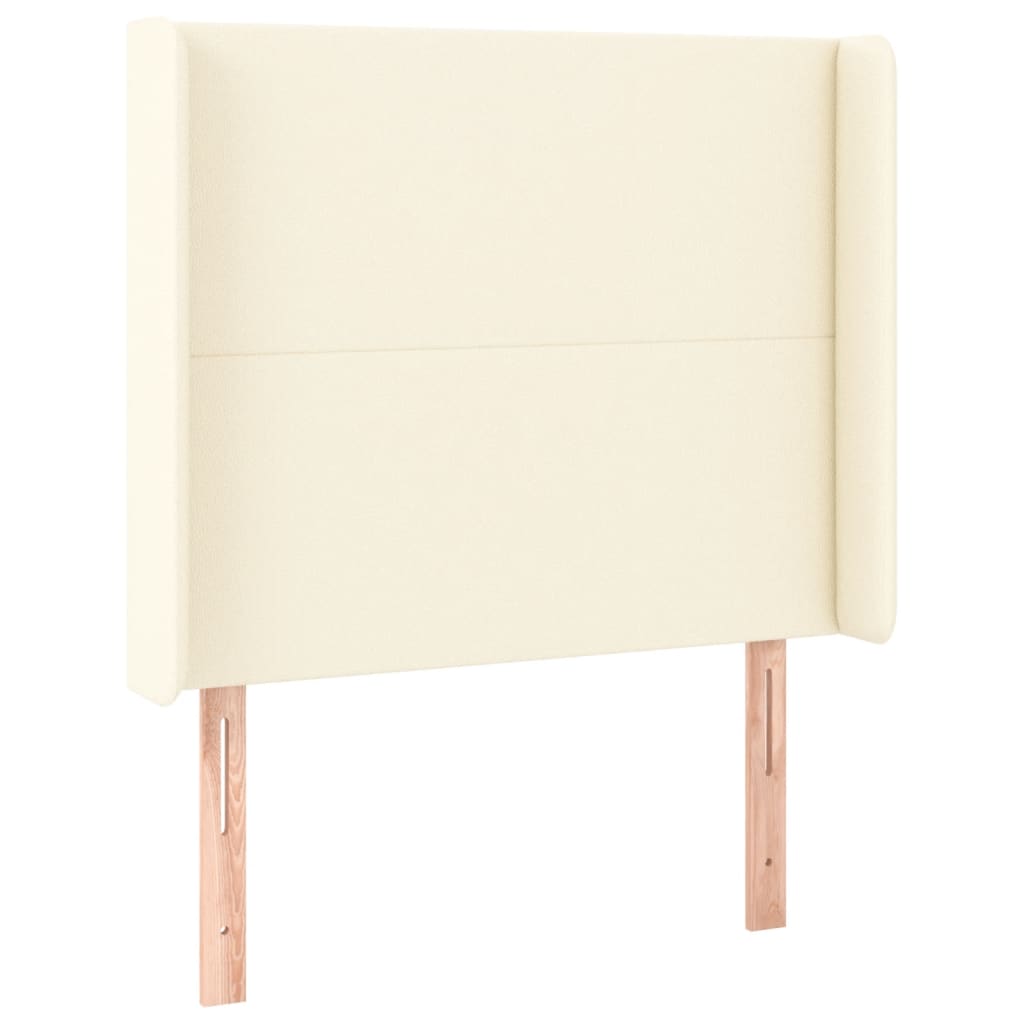 Boxspring met matras en LED kunstleer crèmekleurig 100x200 cm – afbeelding 7