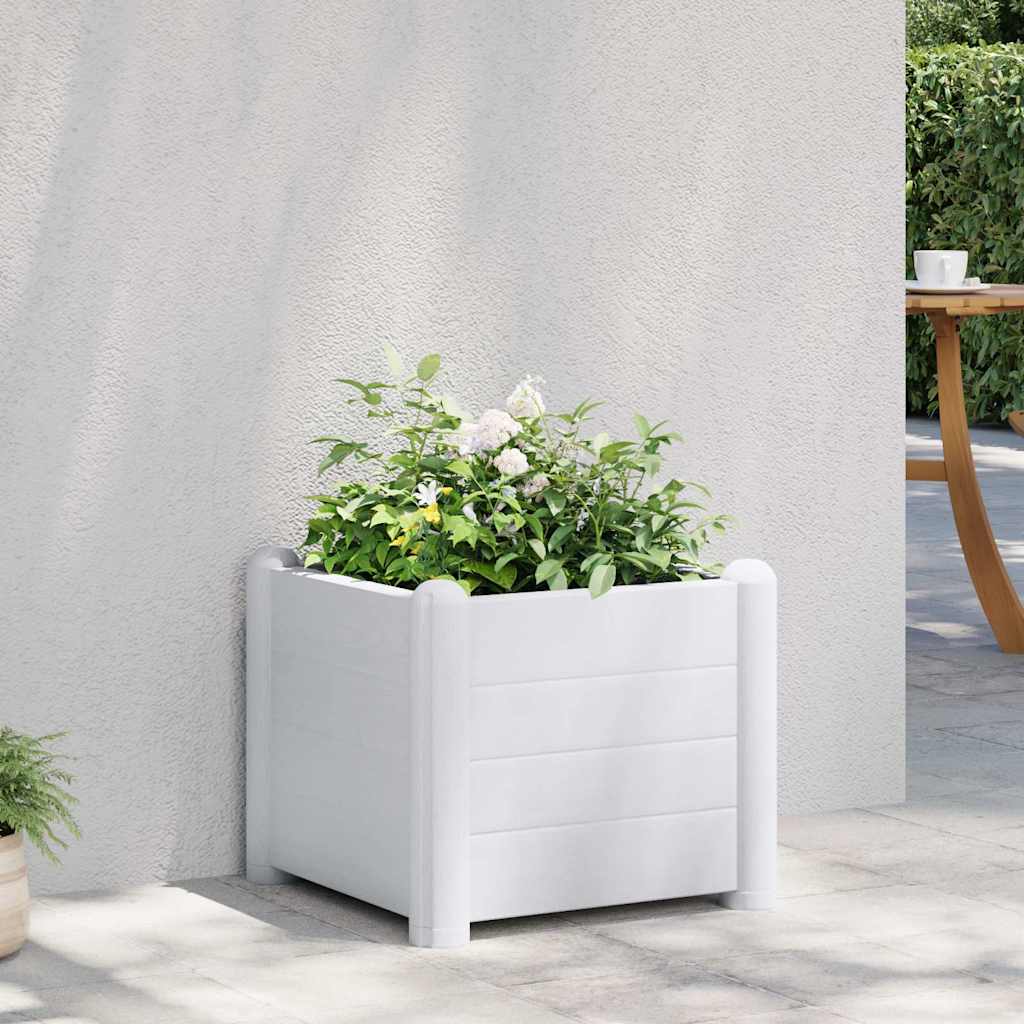 Plantenbak verhoogd 43x43x35 cm PP wit