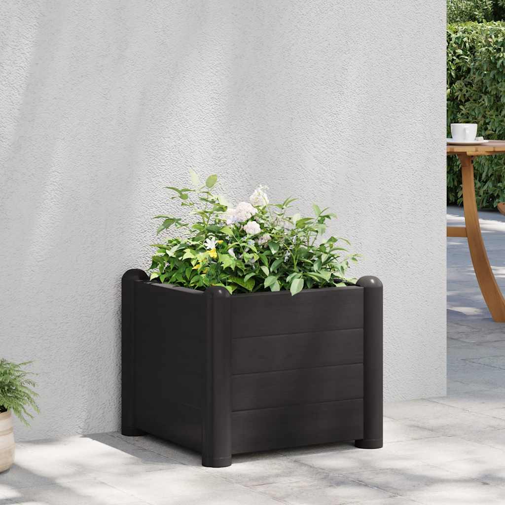 Plantenbak verhoogd 43x43x35 cm PP antraciet