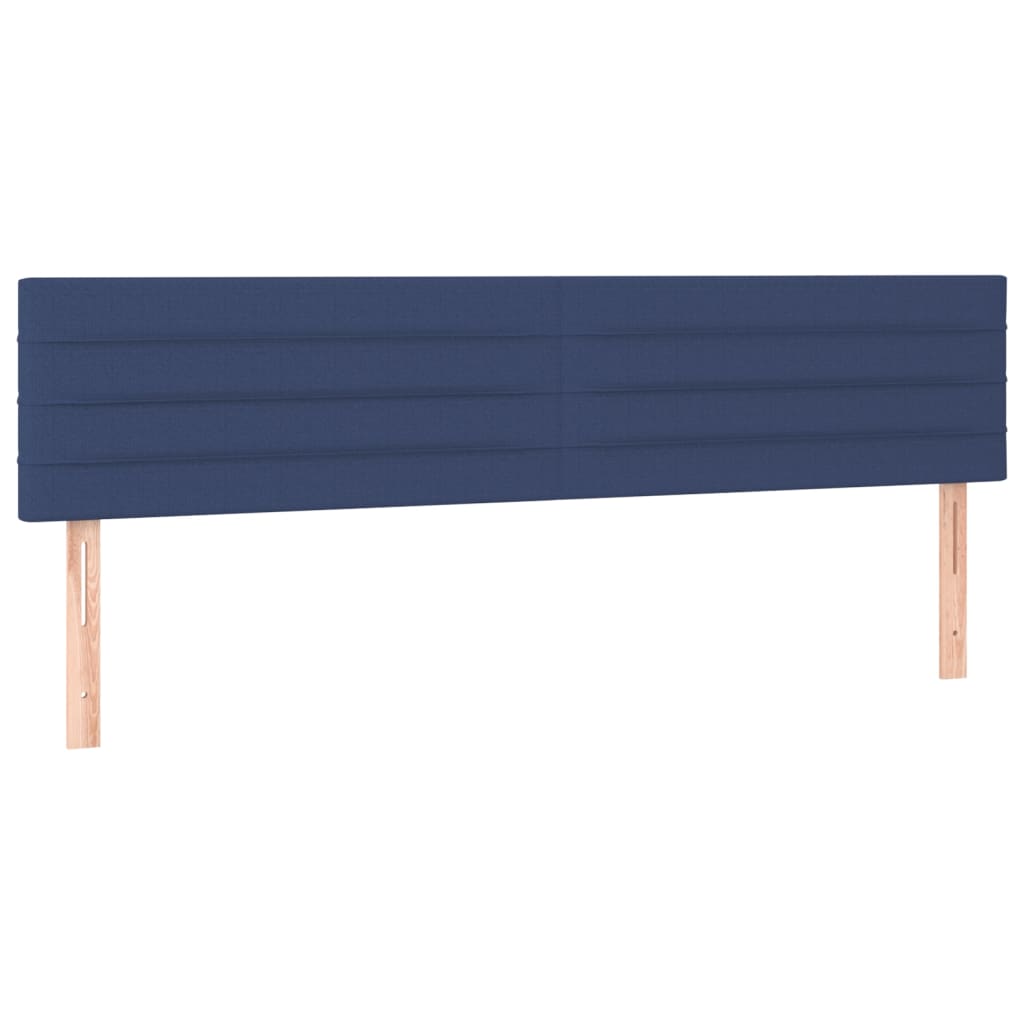 Boxspring met matras stof blauw 180x200 cm – afbeelding 6