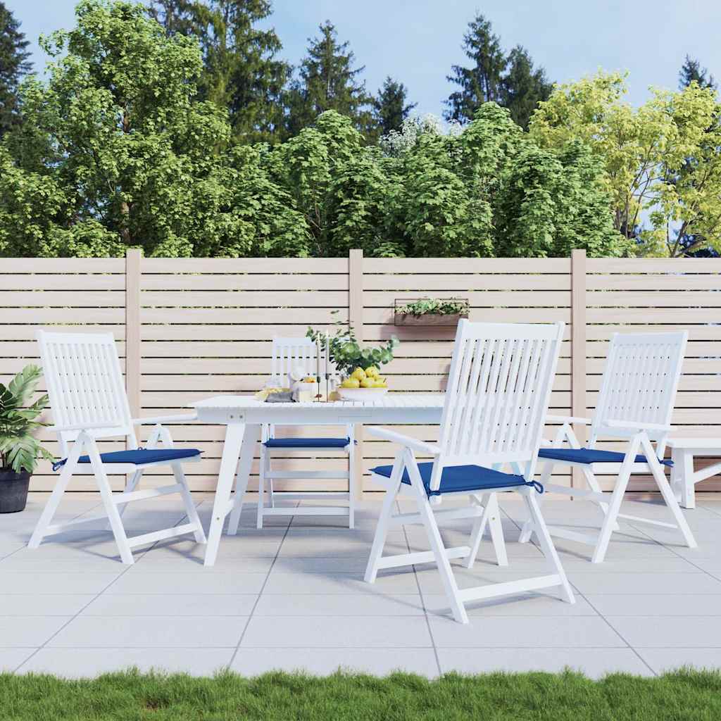Tuinstoelkussens 4 st 40x40x4 cm oxford stof koningsblauw