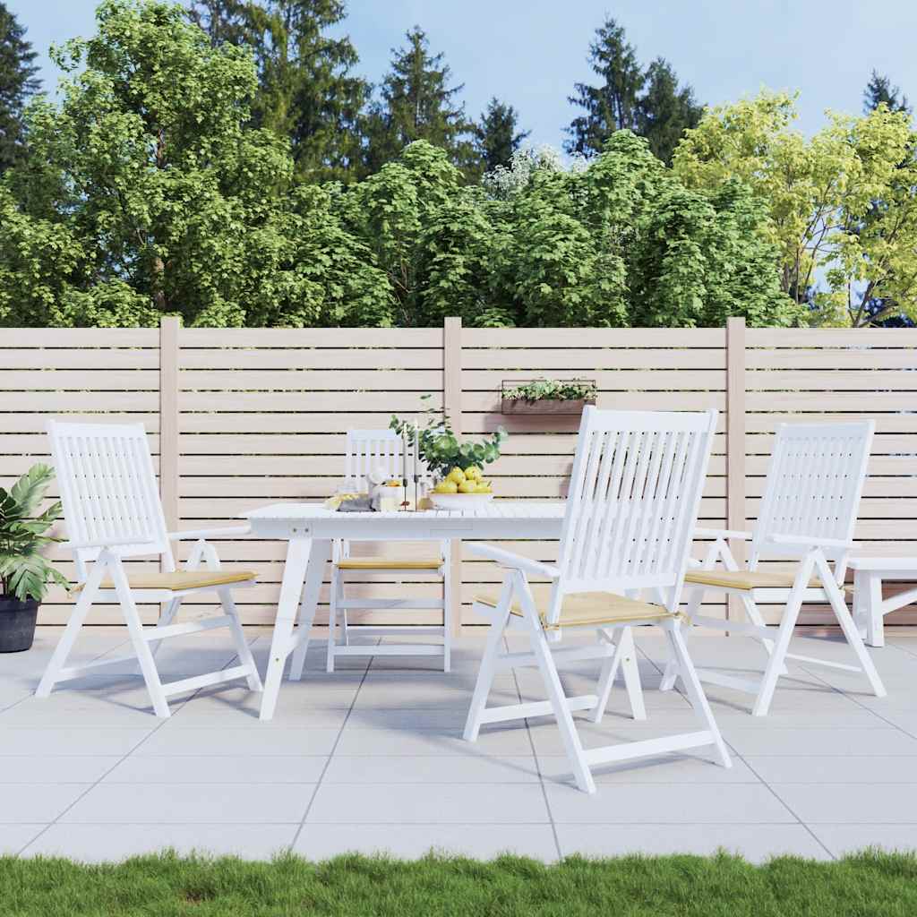 Tuinstoelkussens 4 st 50x50x4 cm oxford stof beige