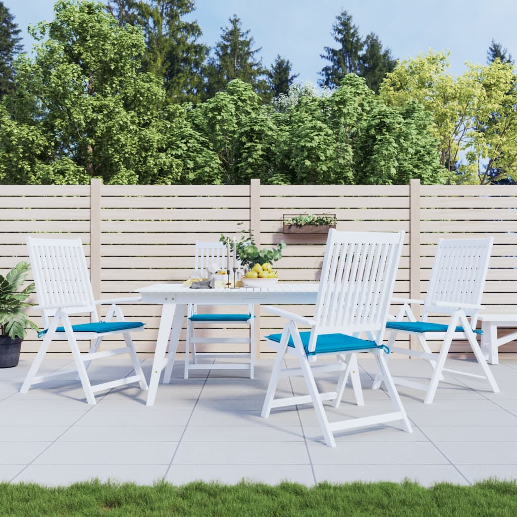 Tuinstoelkussens 4 st 50x50x4 cm oxford stof blauw