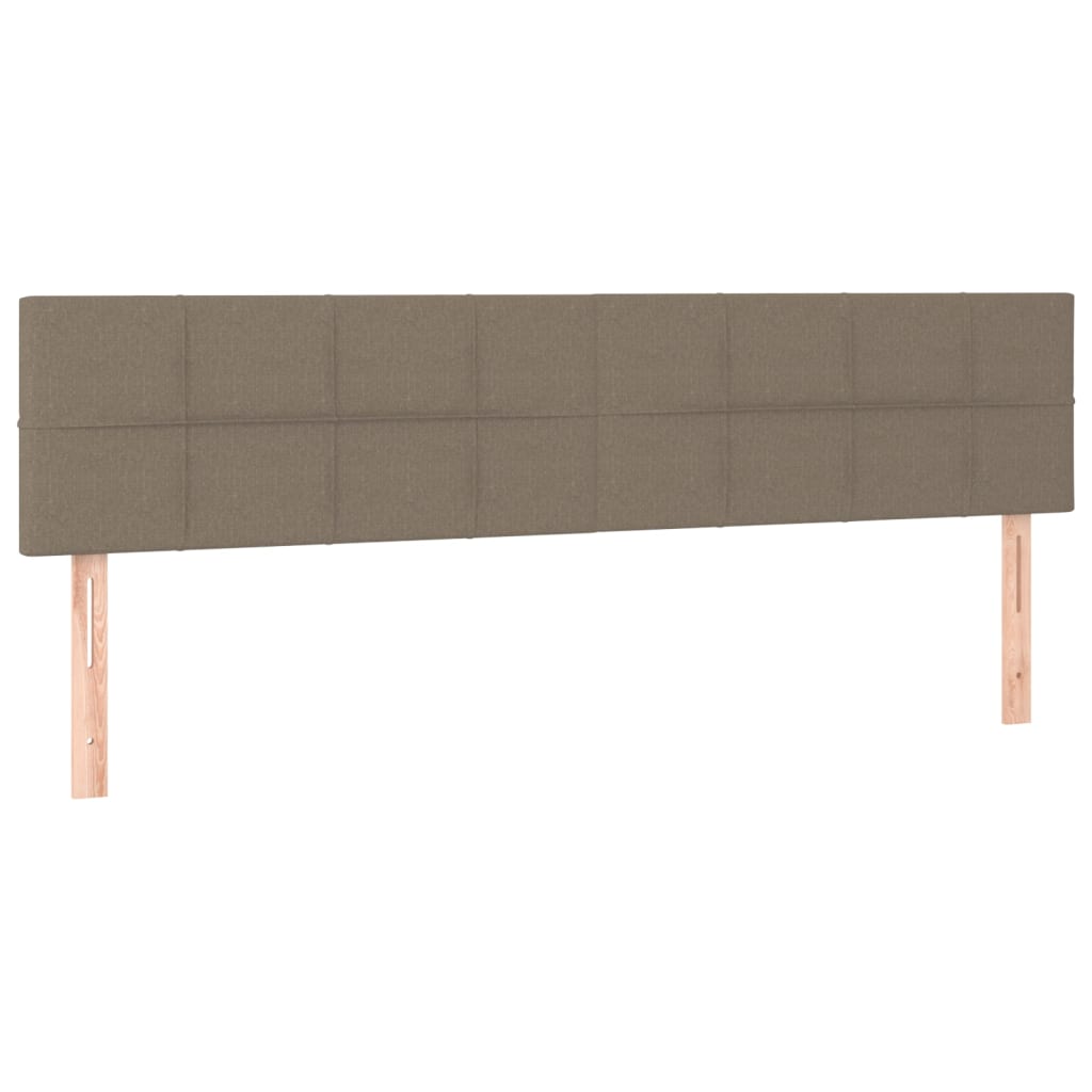 Boxspring met matras stof taupe 160x200 cm – afbeelding 6