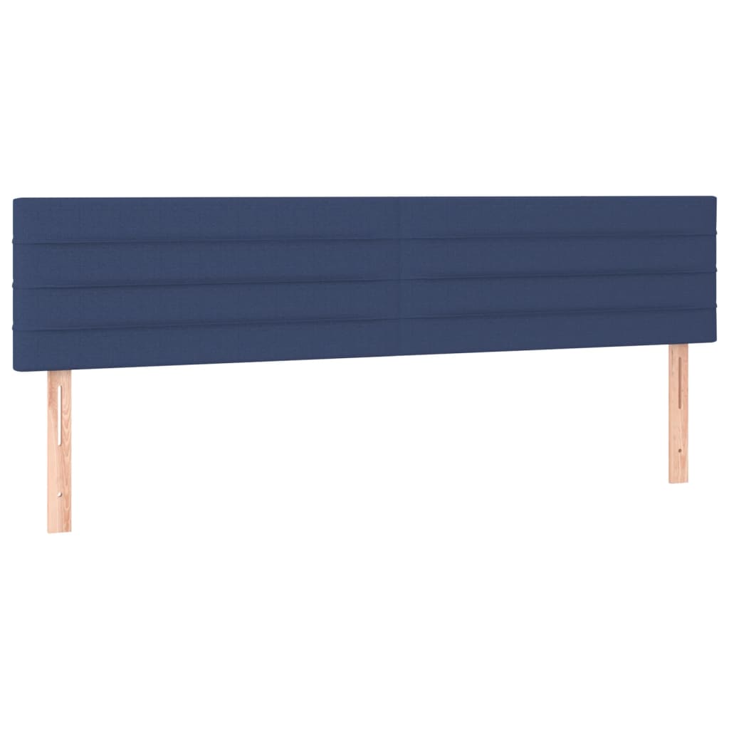Boxspring met matras stof blauw 180x200 cm – afbeelding 6