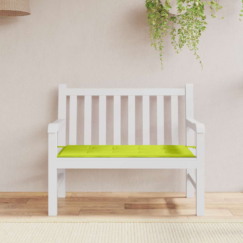 Tuinbankkussen 100x50x3 cm oxford stof felgroen