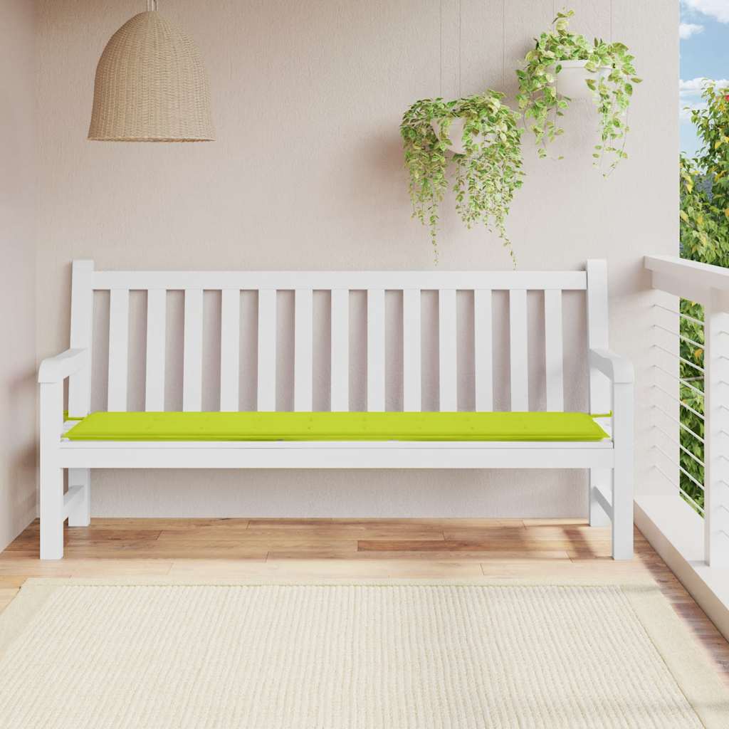 Tuinbankkussen 200x50x4 cm oxford stof heldergroen