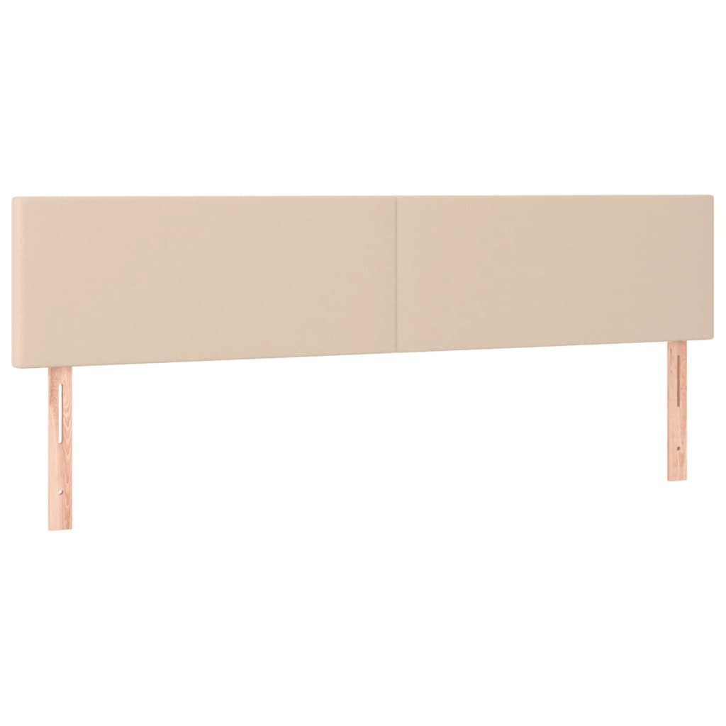 Boxspring met matras kunstleer cappuccinokleurig 200x200 cm – afbeelding 6