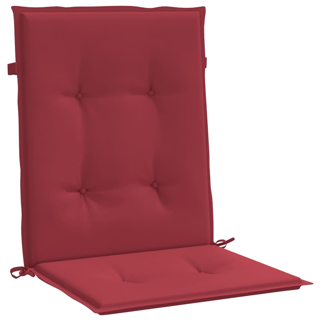 Tuinstoelkussens 2 st 100x50x3 cm oxford stof wijnrood – afbeelding 4