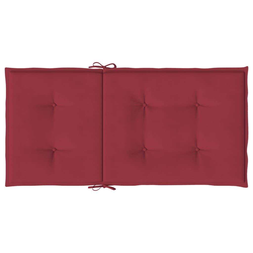Tuinstoelkussens 2 st 100x50x3 cm oxford stof wijnrood – afbeelding 6