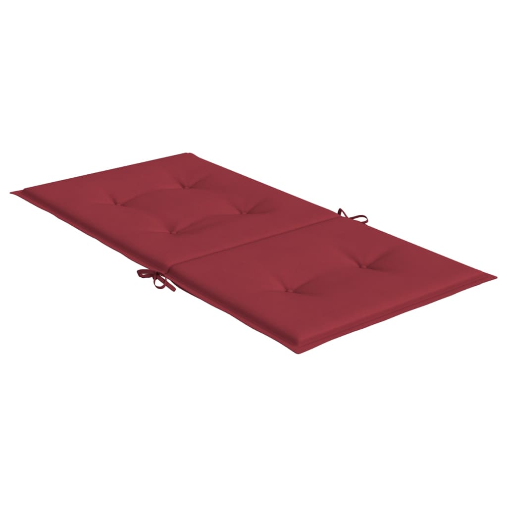 Tuinstoelkussens 6 st 100x50x3 cm oxford stof wijnrood – afbeelding 5