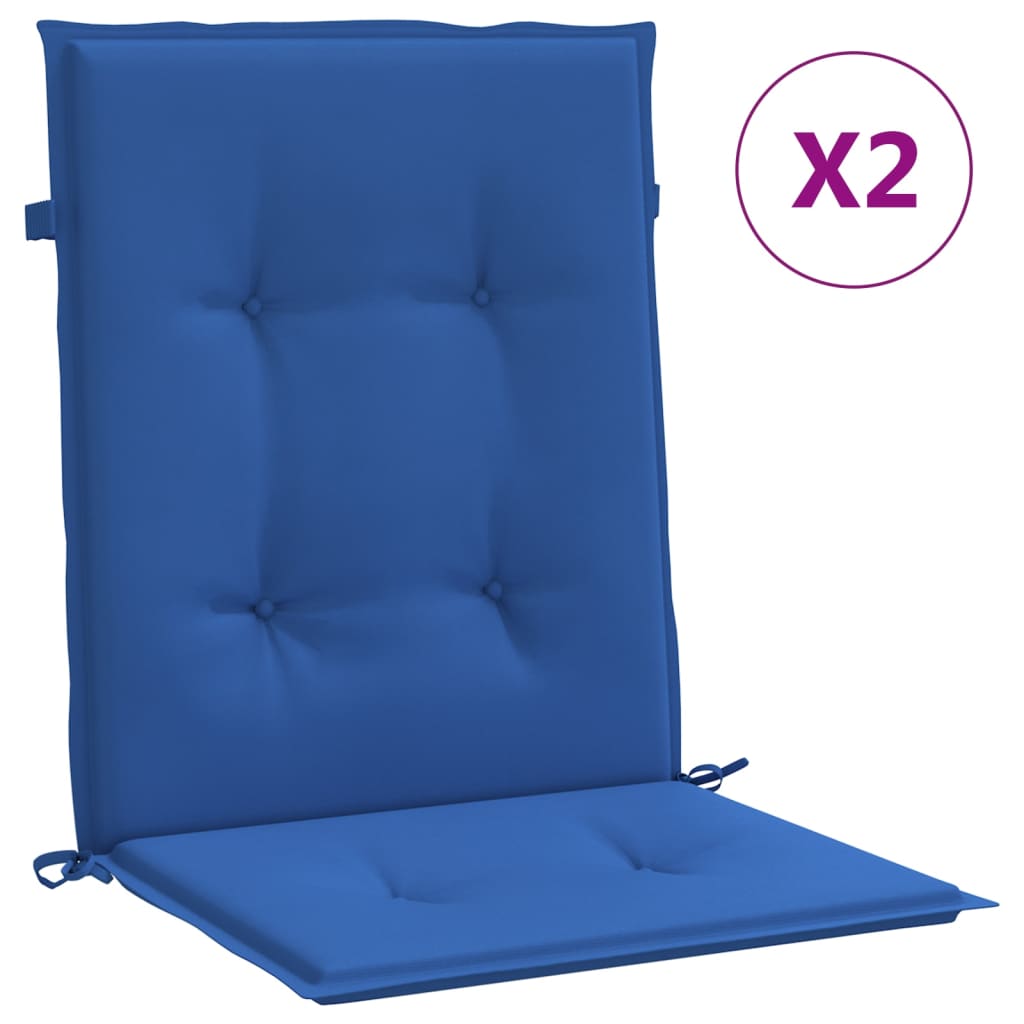 Tuinstoelkussens 2 st 100x50x3 cm oxford stof koningsblauw – afbeelding 2