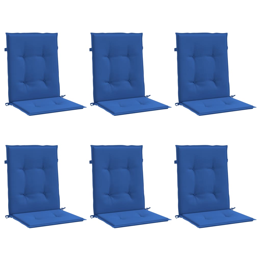 Tuinstoelkussens 6 st 100x50x3 cm oxford stof koningsblauw – afbeelding 3