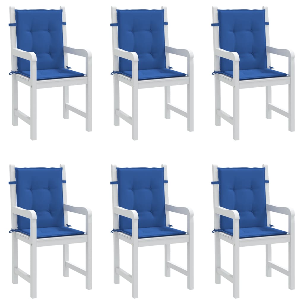 Tuinstoelkussens 6 st 100x50x3 cm oxford stof koningsblauw – afbeelding 8
