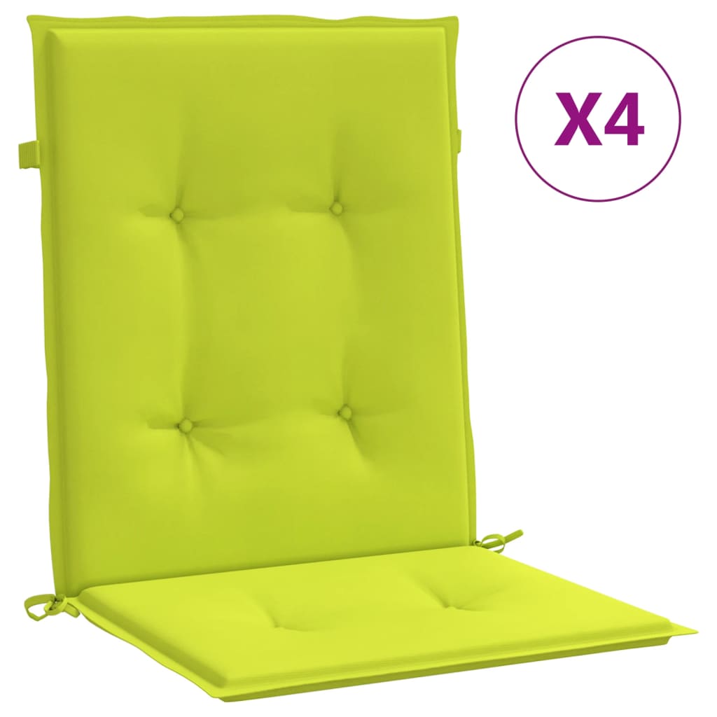 Tuinstoelkussens 4 st 100x50x3 cm oxford stof heldergroen – afbeelding 2