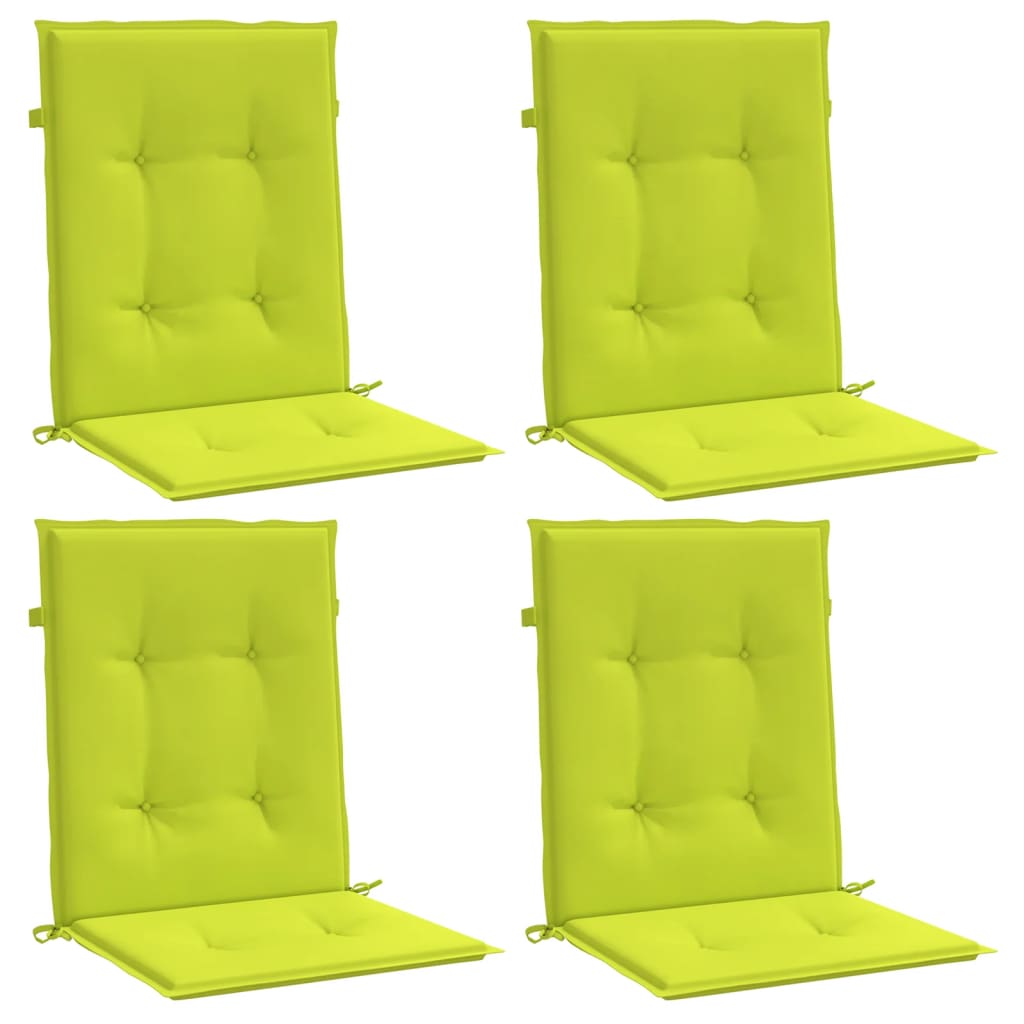 Tuinstoelkussens 4 st 100x50x3 cm oxford stof heldergroen – afbeelding 3