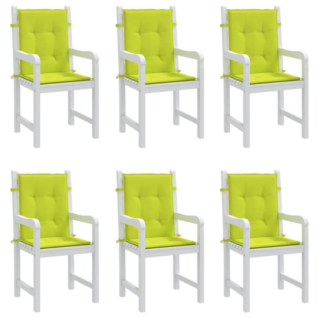 Tuinstoelkussens 6 st 100x50x3 cm oxford stof heldergroen – afbeelding 8