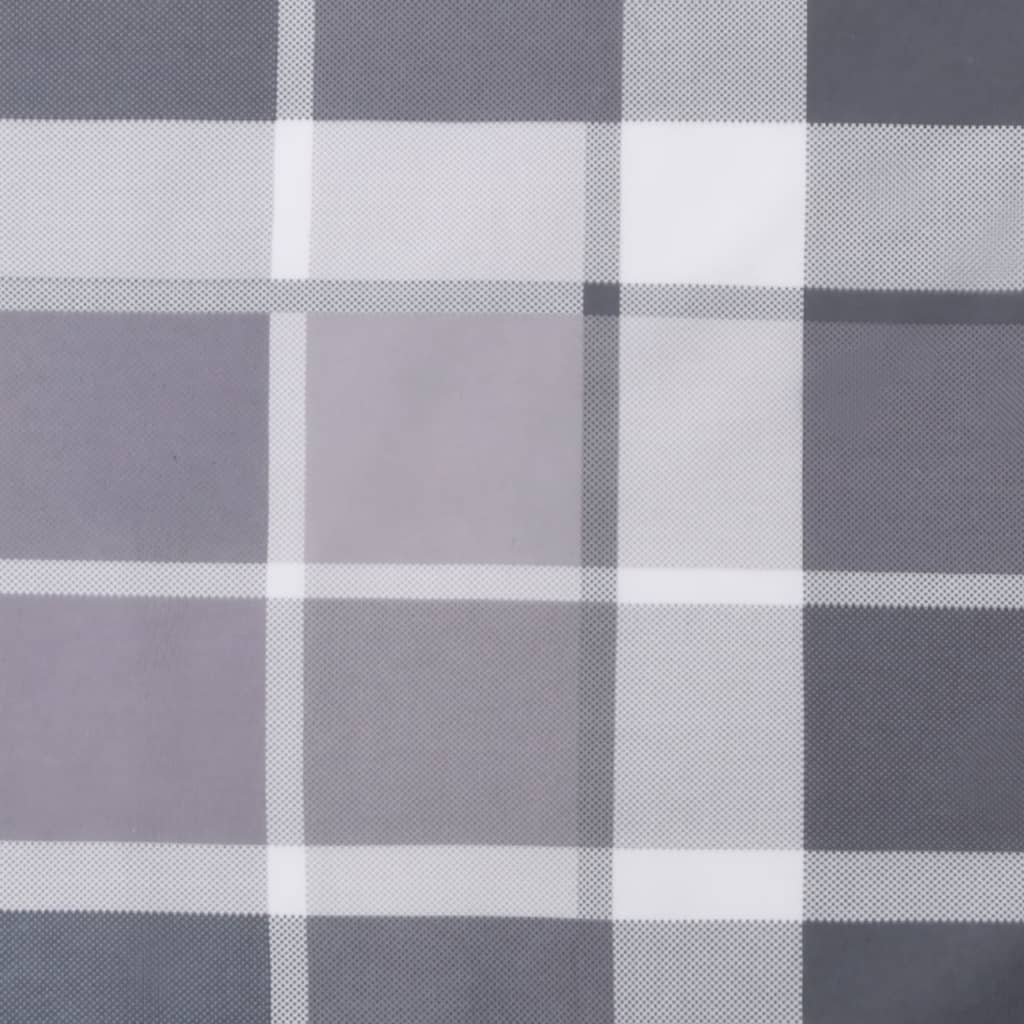 Tuinstoelkussens 2 st 100x50x3 cm oxford stof ruitpatroon grijs – afbeelding 9