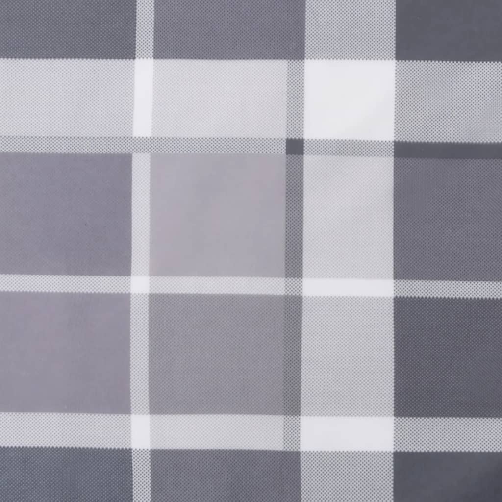 Tuinstoelkussens 4 st 100x50x3 cm oxford stof ruitpatroon grijs – afbeelding 9