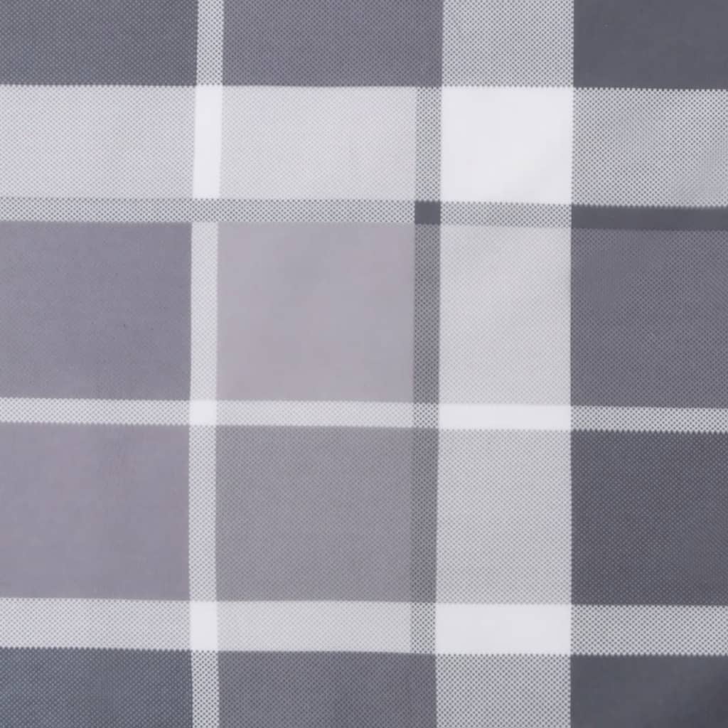 Tuinstoelkussens 6 st 100x50x3 cm oxford stof ruitpatroon grijs – afbeelding 9
