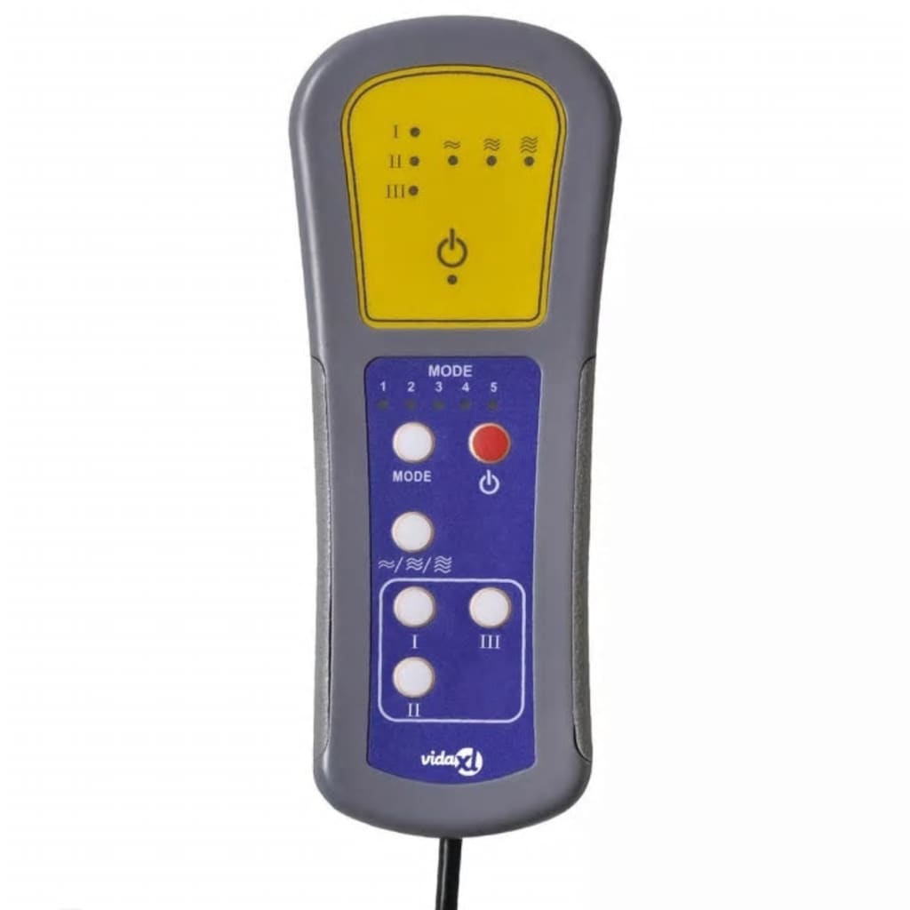 Massagestoel elektrisch kunstleer grijs – afbeelding 11