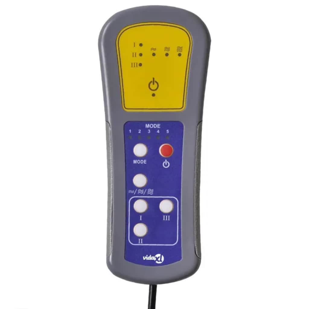 Massagestoel elektrisch stof crèmekleurig – afbeelding 9