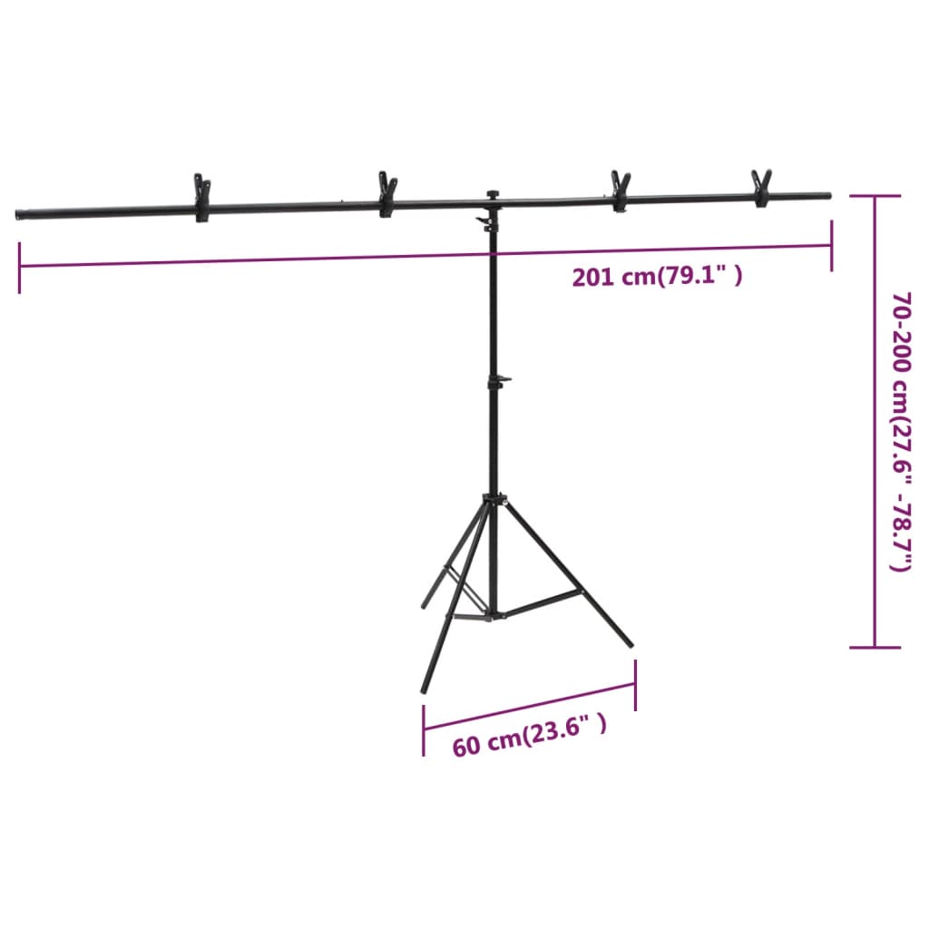 Fotostudioset met verlichtingsset achtergrond en reflector – afbeelding 11
