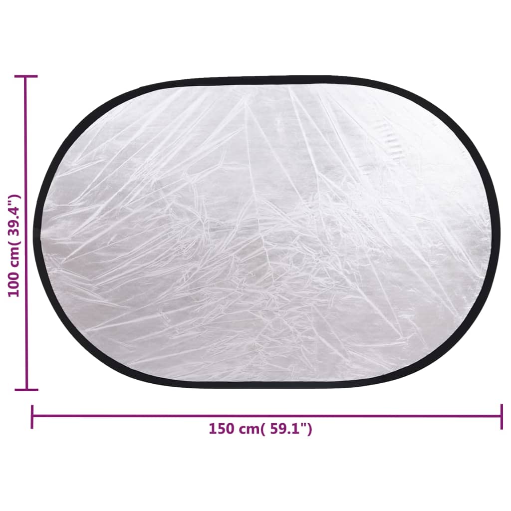 Fotostudioset met verlichtingsset achtergrond en reflector – afbeelding 12