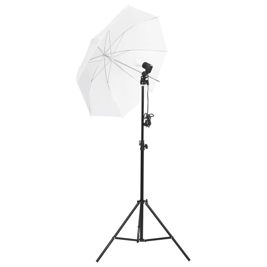 Fotostudioset met verlichtingsset achtergrond en reflector – afbeelding 2
