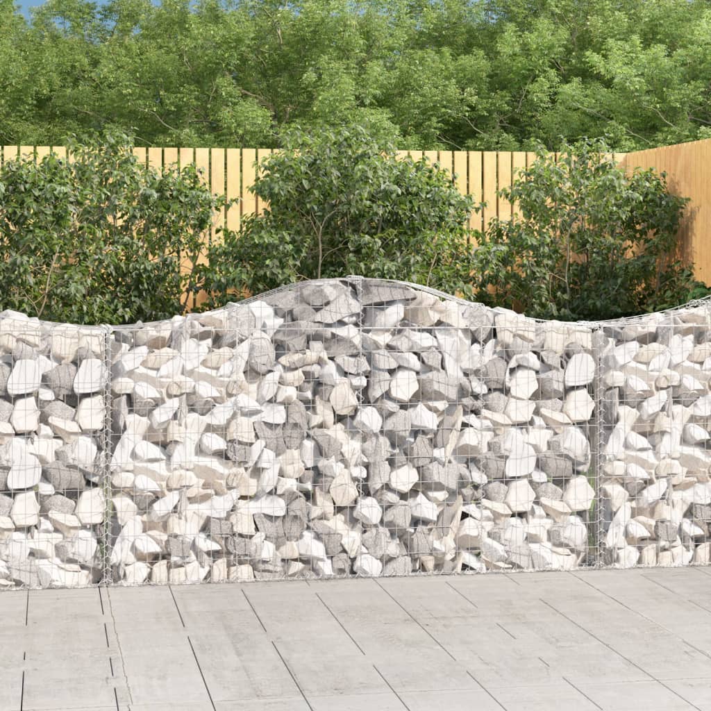 Schanskorven 30 st gewelfd 200x30x100/120 cm ijzer – afbeelding 1