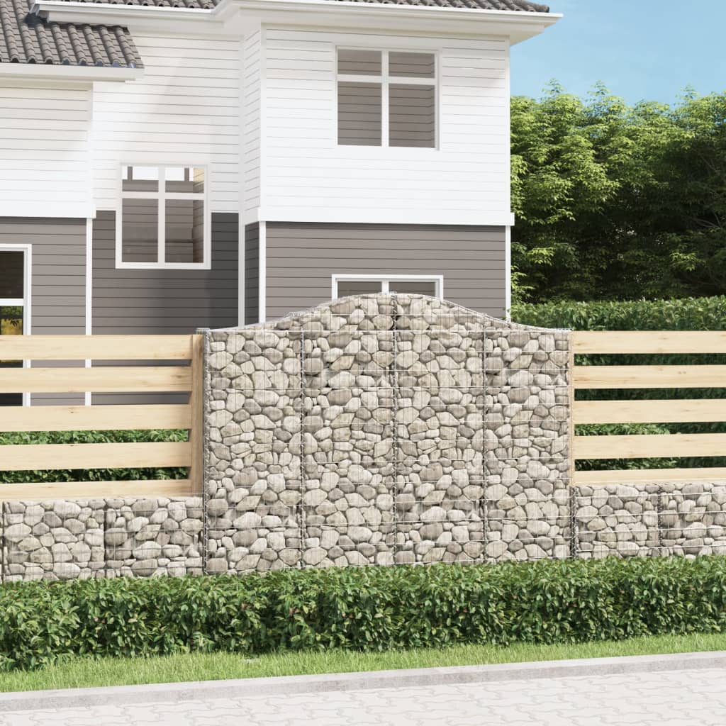 Schanskorven 5 st gewelfd 200x30x160/180 cm ijzer – afbeelding 1