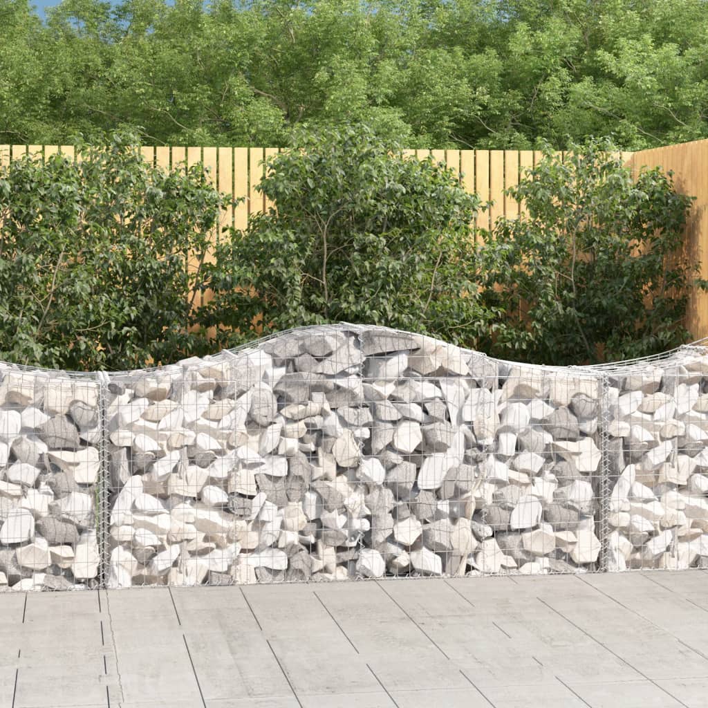 Schanskorven 13 st gewelfd 200x50x80/100 cm ijzer – afbeelding 1
