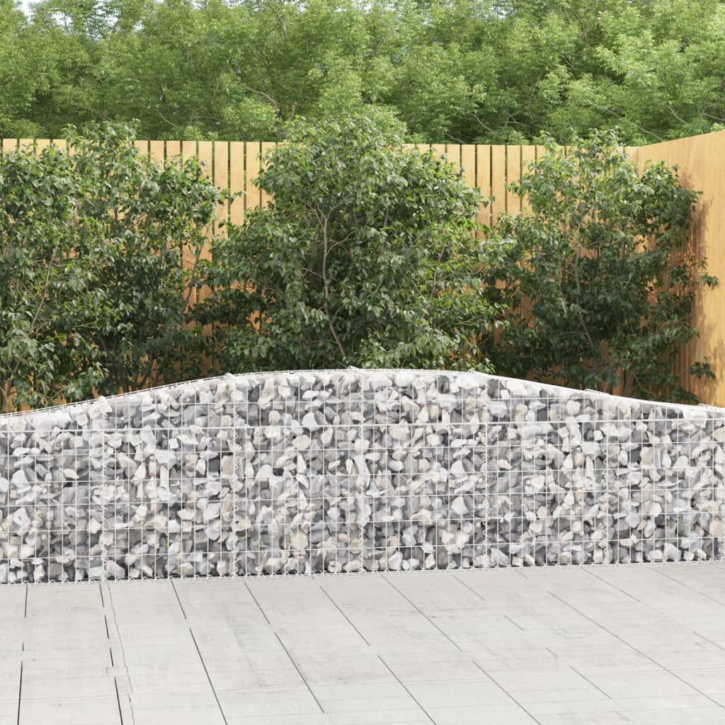 Schanskorven 15 st gewelfd 400x30x60/80 cm ijzer – afbeelding 1