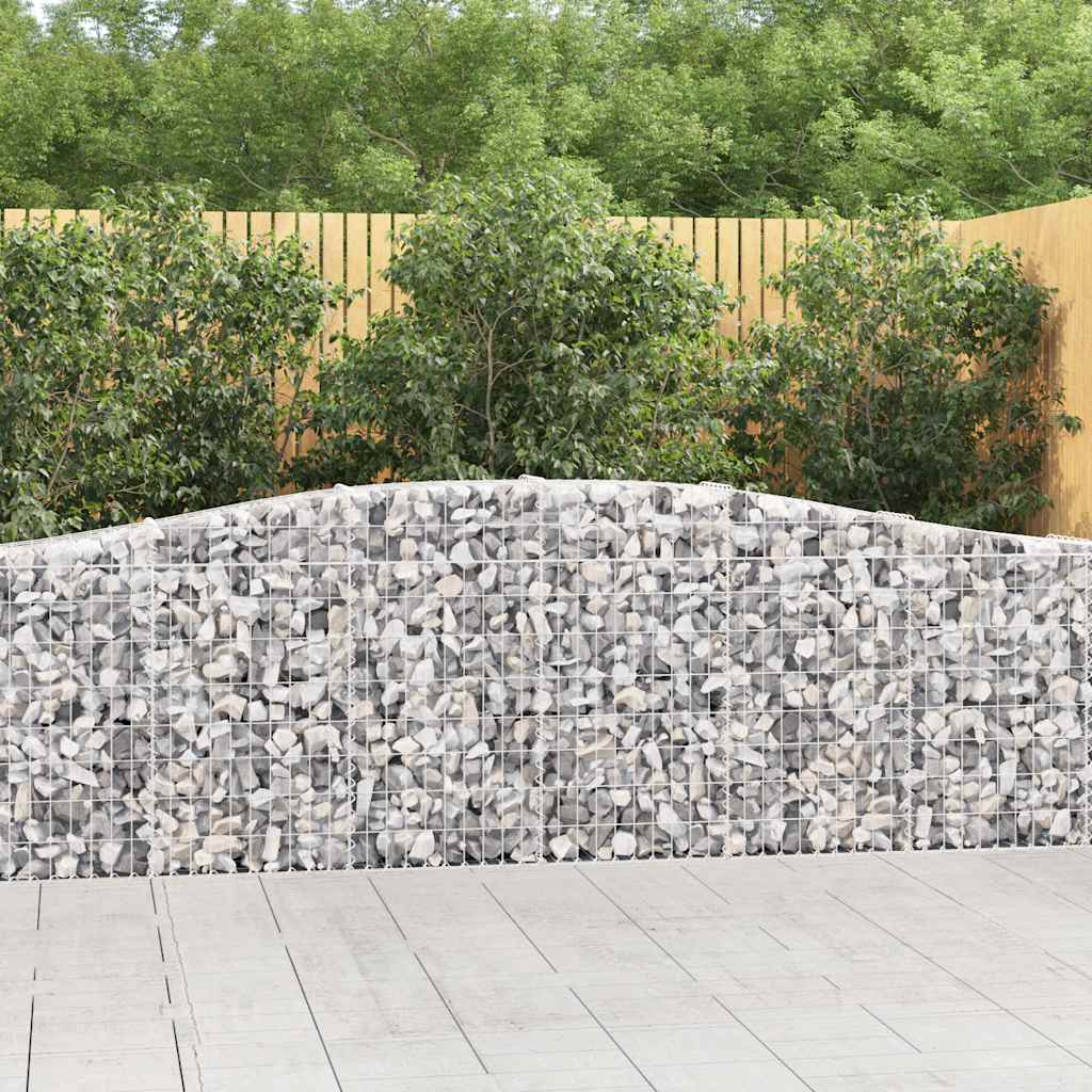 Schanskorven 6 st gewelfd 400x30x80/100 cm ijzer – afbeelding 1