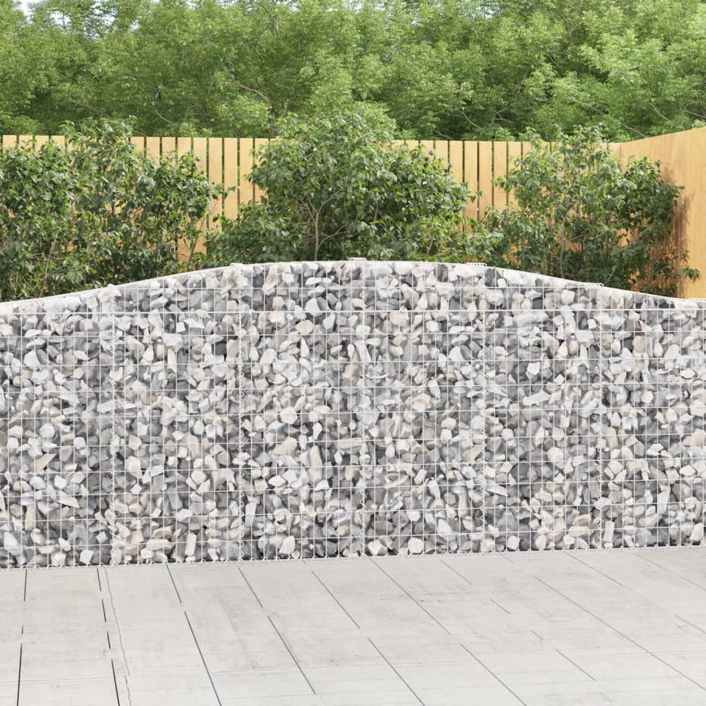 Schanskorven 8 st gewelfd 400x30x100/120 cm ijzer – afbeelding 1