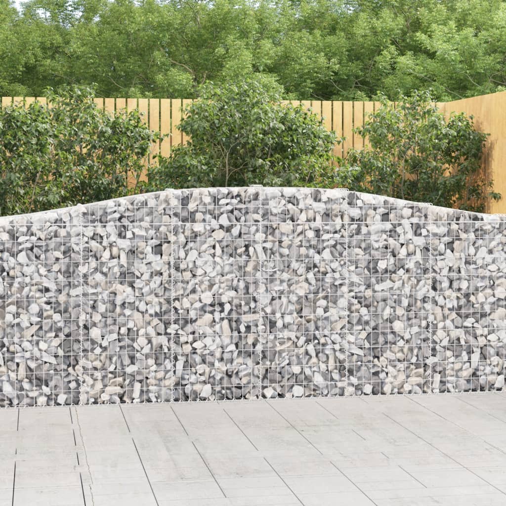 Schanskorven 25 st gewelfd 400x30x100/120 cm ijzer – afbeelding 1