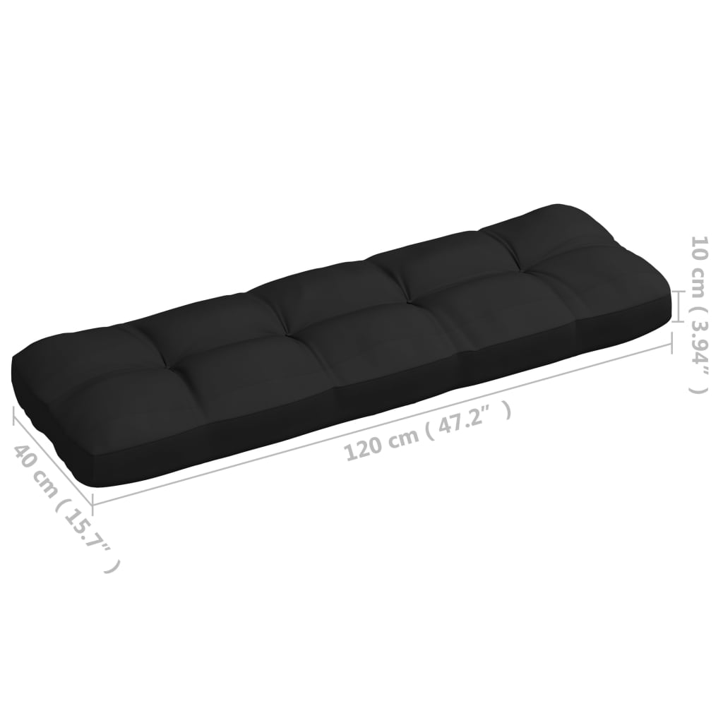 Bankkussens pallet 7 st zwart – afbeelding 9