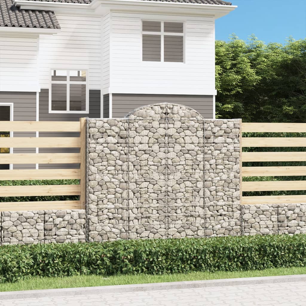 Schanskorven 5 st gewelfd 200x30x180/200 cm ijzer – afbeelding 1