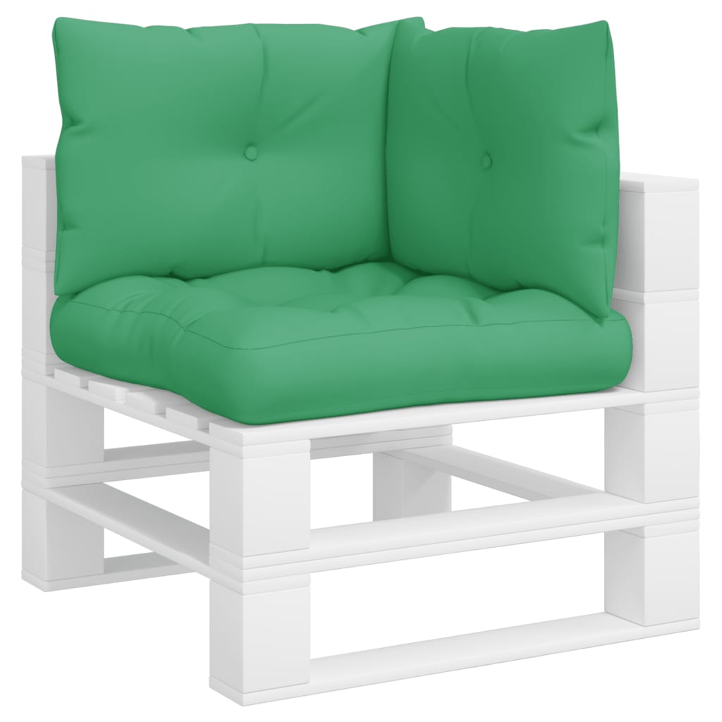 Palletkussens 3 st stof groen – afbeelding 3