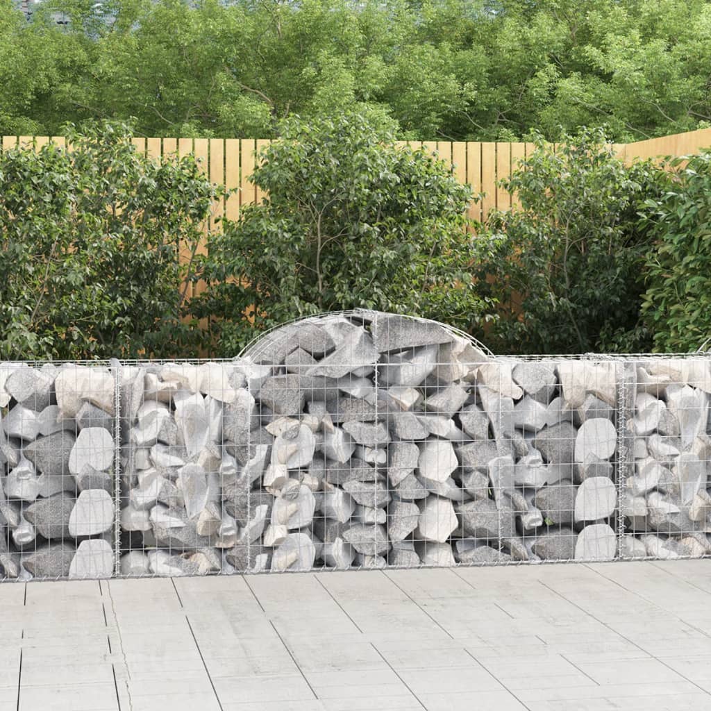 Schanskorven 12 st gewelfd 200x50x80/100 cm ijzer – afbeelding 1