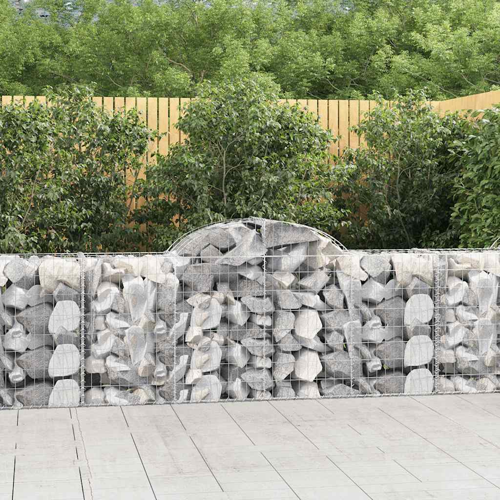 Schanskorven 25 st gewelfd 200x50x80/100 cm ijzer – afbeelding 1
