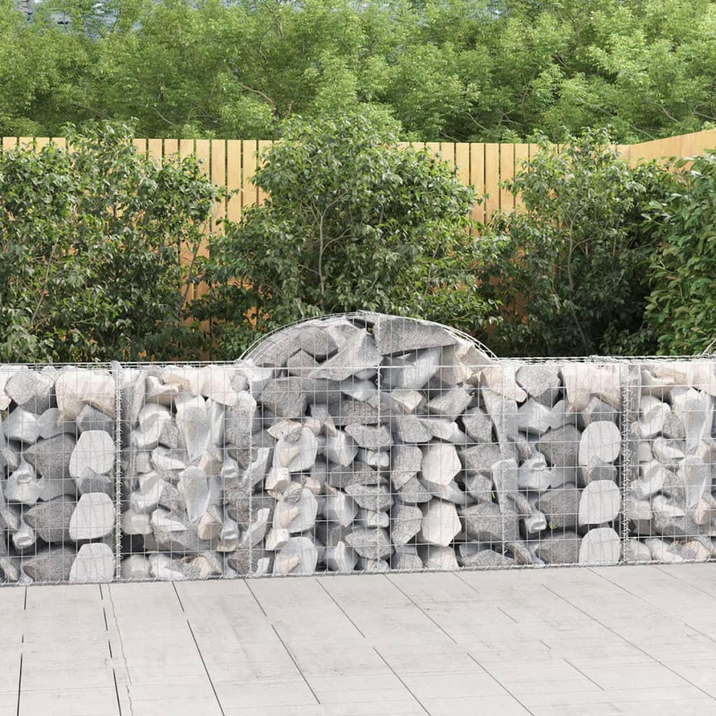 Schanskorven 30 st gewelfd 200x50x80/100 cm ijzer – afbeelding 1