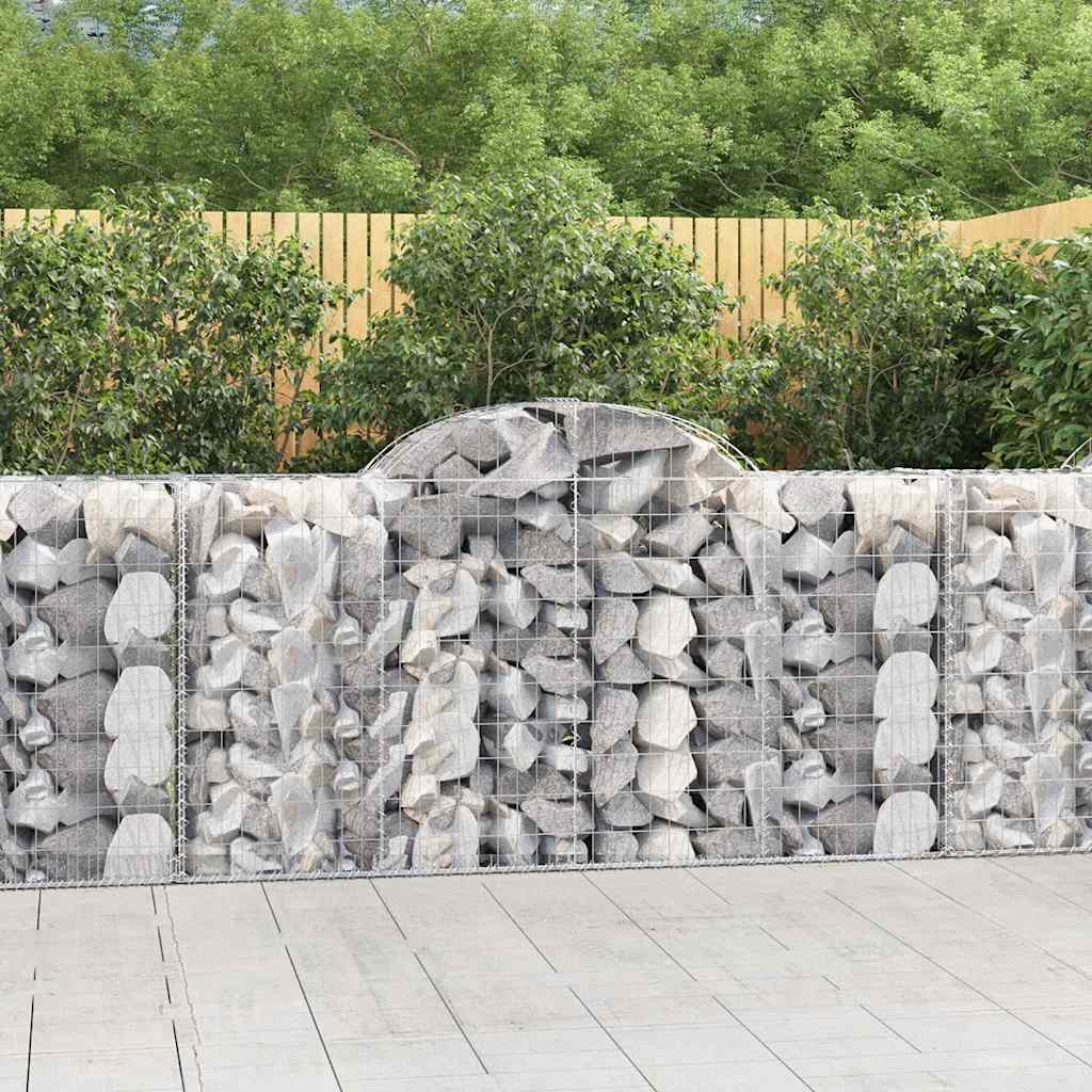 Schanskorven 8 st gewelfd 200x50x100/120 cm ijzer