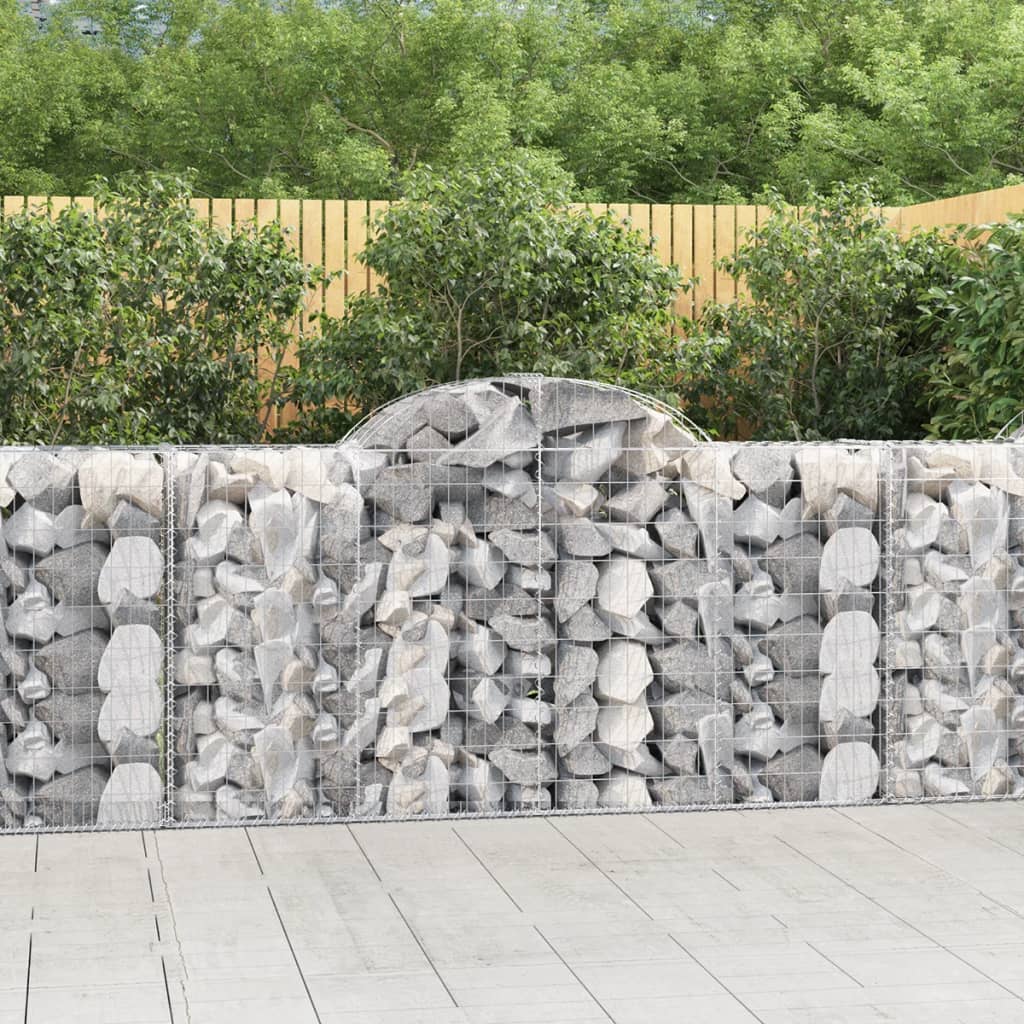 Schanskorven 14 st gewelfd 200x50x100/120 cm ijzer
