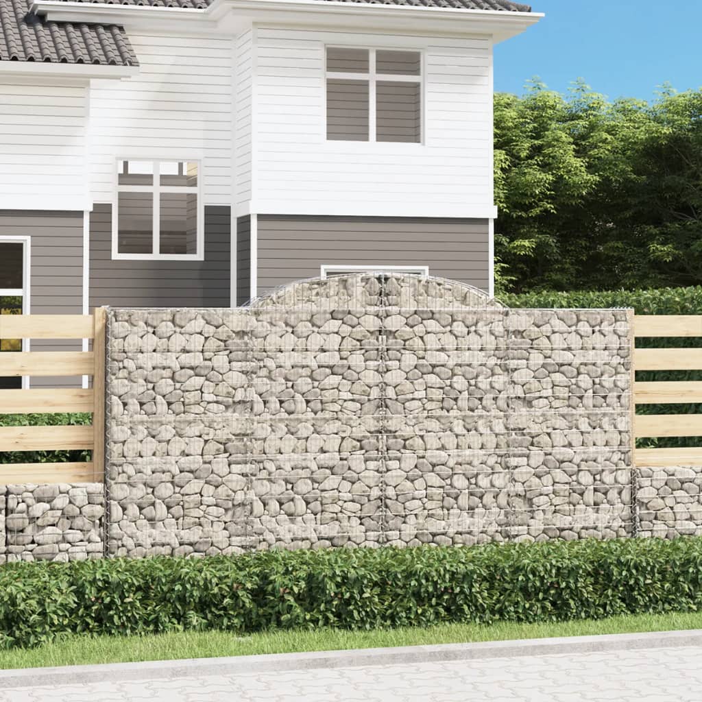 Schanskorven 3 st gewelfd 300x30x160/180 cm ijzer