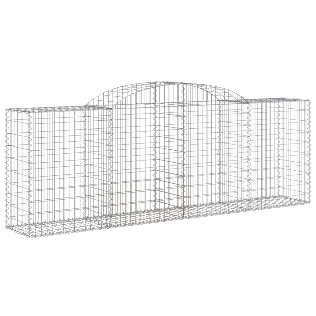Schanskorven 10 st gewelfd 300x50x100/120 cm ijzer – afbeelding 3