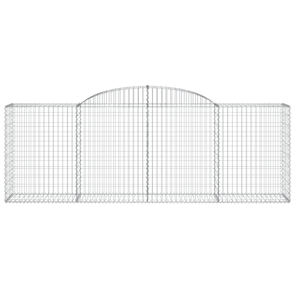 Schanskorven 10 st gewelfd 300x50x100/120 cm ijzer – afbeelding 4